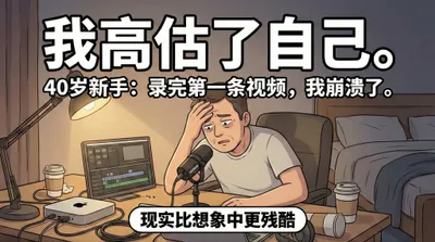 40岁开始做YouTube？录完第一条音频我就后悔了😭