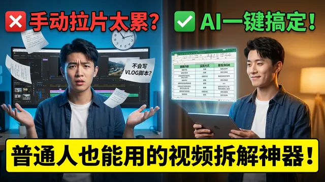 爆款 Vlog 还能这样拍?用 AI 自动拆解脚本,一键“抄作业”