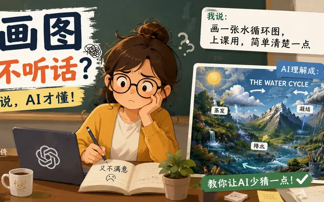 AI 画图总是不听话？老师们先收藏这张“做图词汇表”